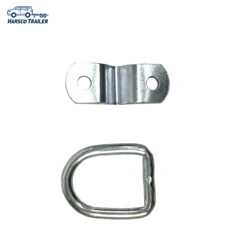 Anillos de amarre de remolque chapados en zinc D-Ring-6mm diámetro del orificio