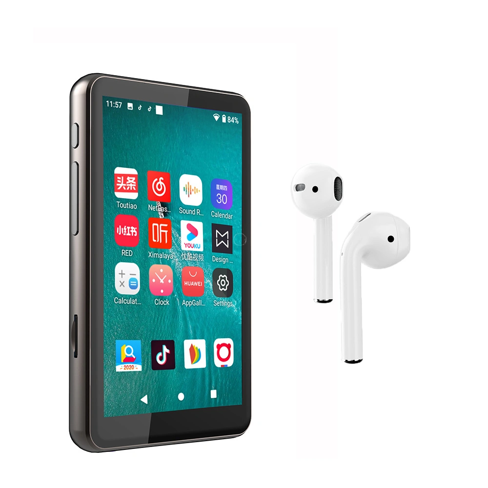 MP4 Touch WiFi Bluetooth 4 pulgadas HD pantalla táctil Música Reproductor de vídeo