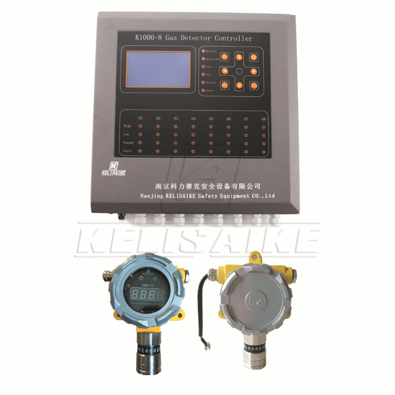 La serie K1000 salida 4-20 mA amoníaco fija detector de gas con control remoto por infrarrojos