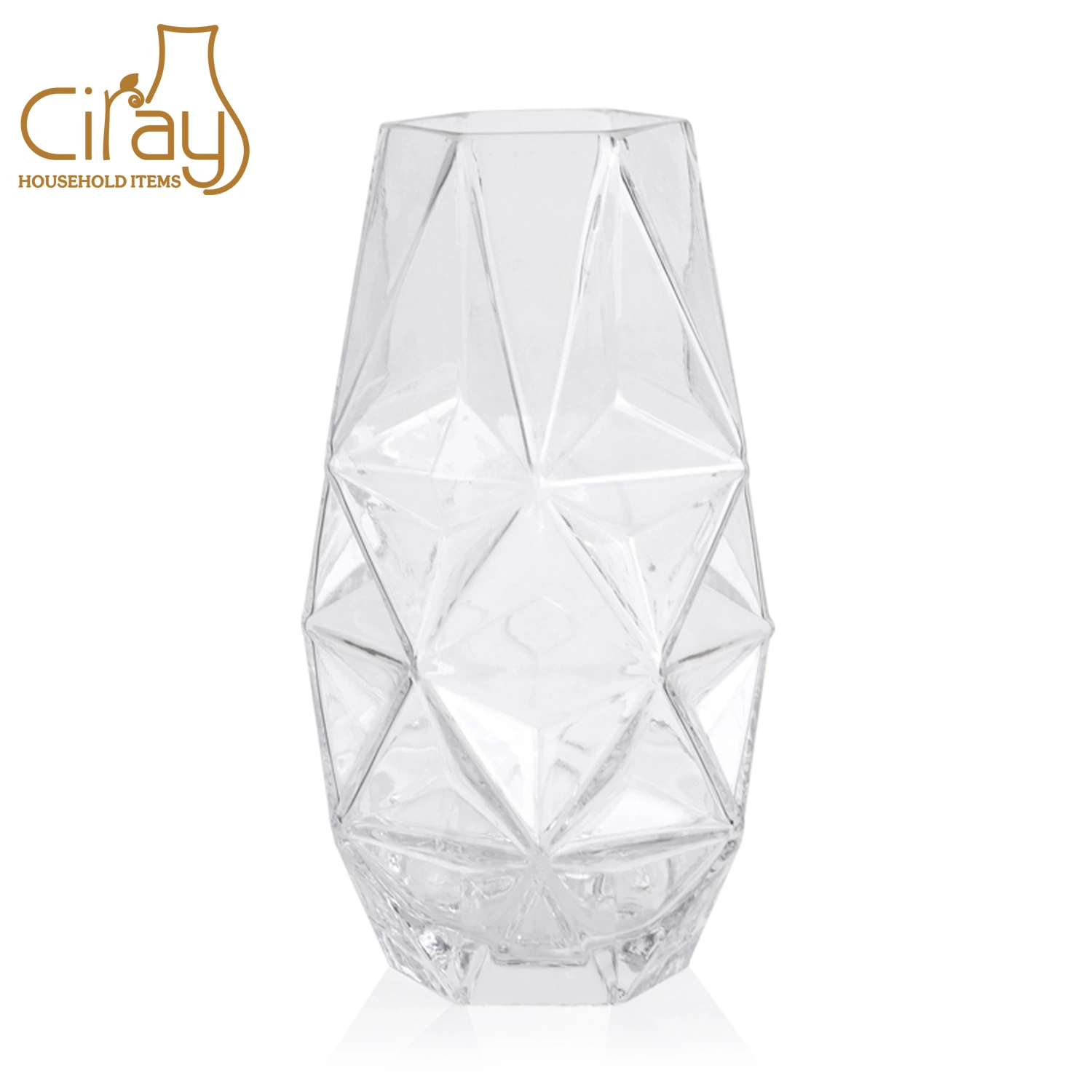 Wholesale/Supplier Tall Twisted Wedding Decoration High Clear Glass Vase New Design