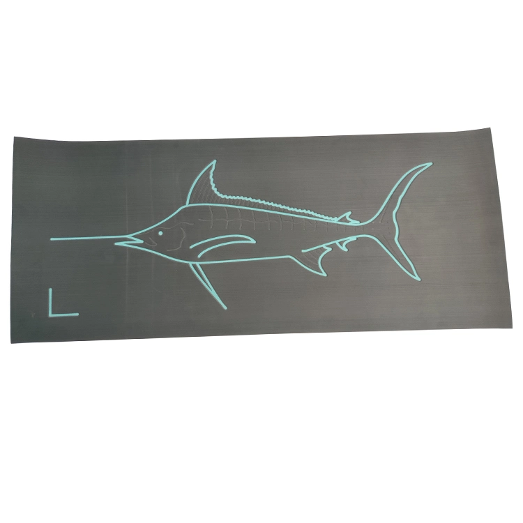 UV Proof 3000 Hours EVA Boat Sheet with Fish Designs Routers