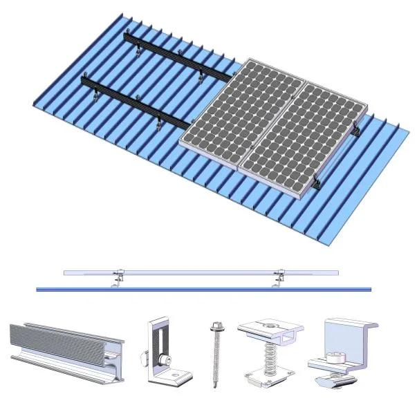 Solar Metal Roof Bracket Solar Racking Structure Aluminum Mounting System