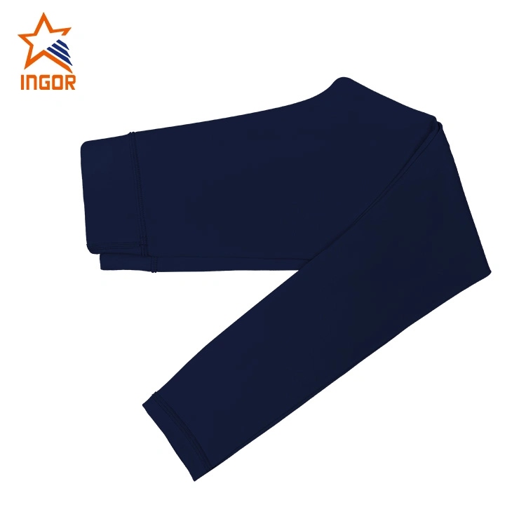 Ingorsports Kinderbekleidung 3cm Silikon Washing Label BH &amp; Shorts &amp; Leggings Sets Kinder Sportbekleidung