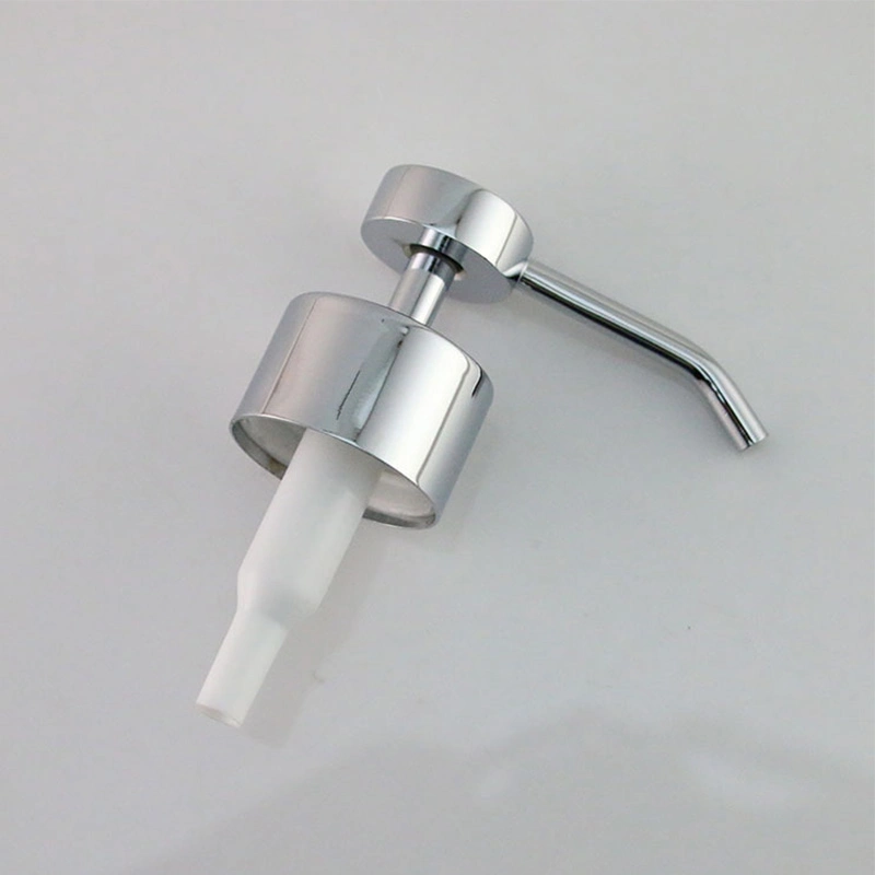 Chromed Plating Stainless Steel Zinc Alloy Bathroom Accessories Lotion Pump for Liquid Dispenser