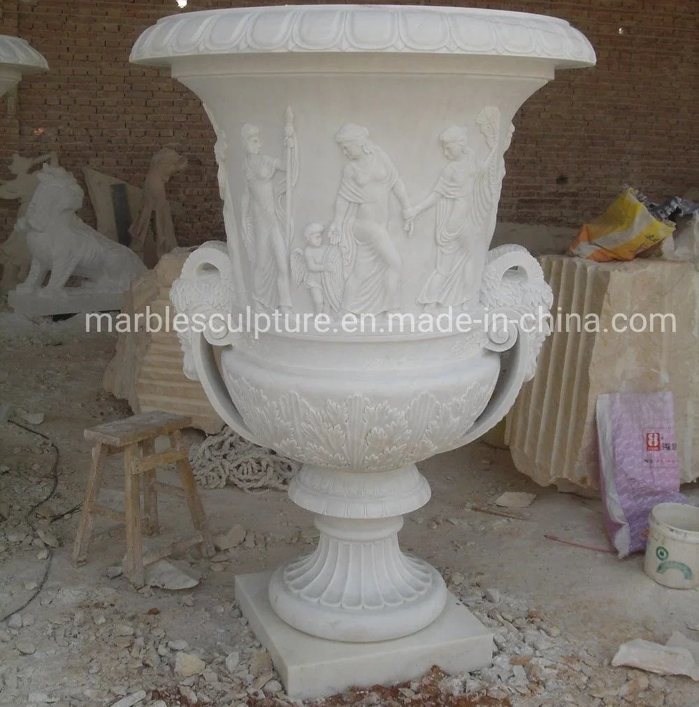 European Garden Marble Planter Marble Pot Stone Flower Pot Garden Decorate MP-023