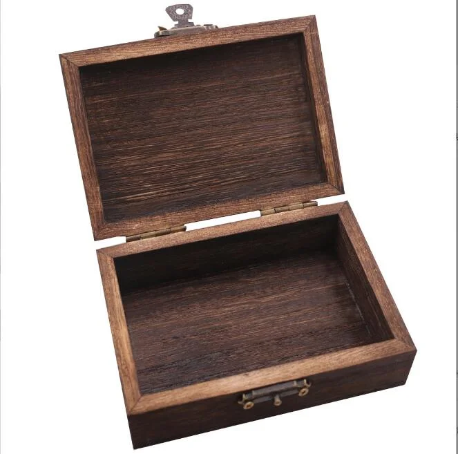 Hot Sale Vintage Solid Wooden Jewelry Box Packaging Box Necklace Box