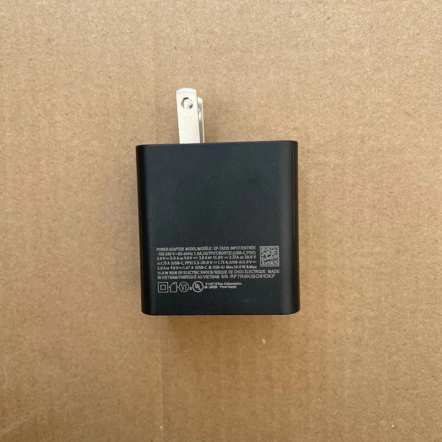 Adaptateur secteur USB double universel chargeur USB C PD 35 W. Adaptateur pour Samsung S23 S22 S22 Ultra
