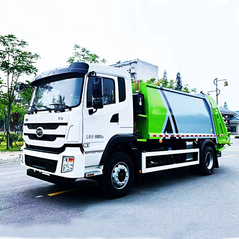 BYD Electric 4X2 12cbm 10 toneladas, alta taxa de compressão hidráulica Camião de compactação de lixo sólido residencial para camião de camião de lixo