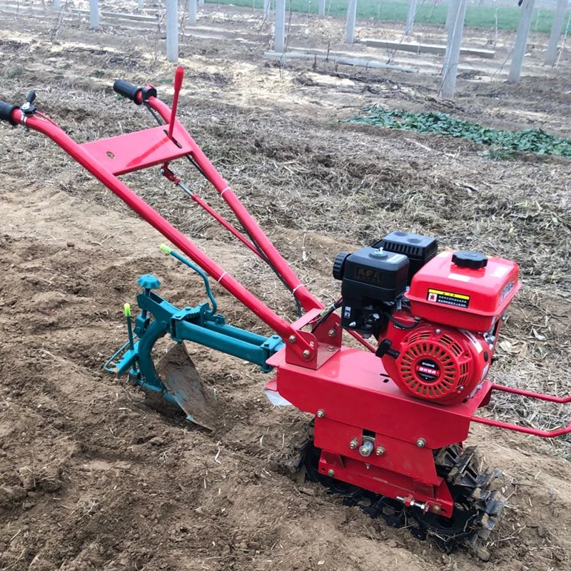 Small Plough Machine Gasoline and Diesel Engine Mini Self Propelled Power Tiller with Best Quality