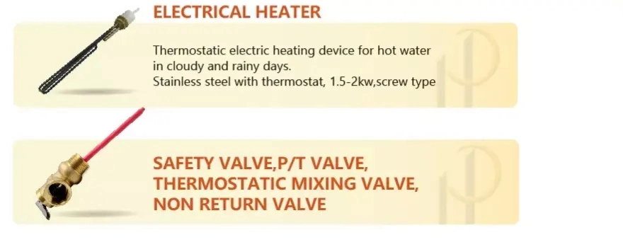 Pressurized Rooftop Solar Thermal Systems Water Heaters