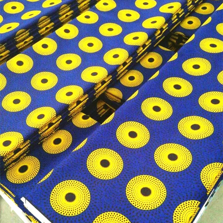 2021 Good Quality 100% Cotton Wax Prints 6 Yards Super African Wax Fabric