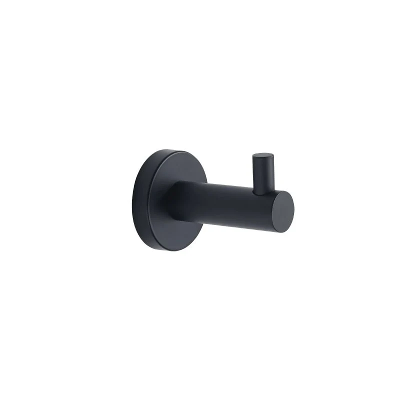 304 Black Robe Hook Wall Hook Towel Hook for Bathroom Stainless Steel Coat Hook Rustproof Hook Hanger for Kitchen Hardware