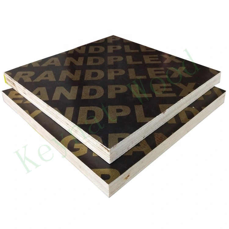 Phenolic Waterproof Film Faced Plywood 18mm Concrete Formwork System Brown Film Faced Plywood