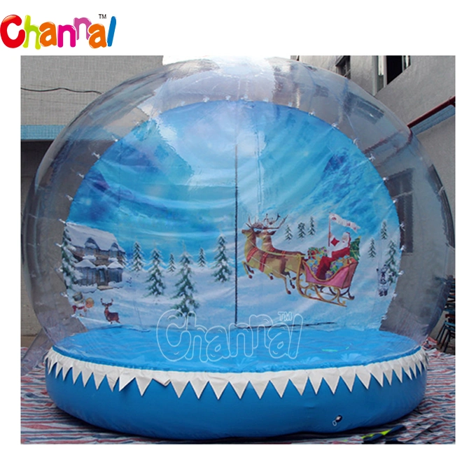 Giant Inflatable Snow Globe Photo Booth Inflatable Human Size Snow Globe