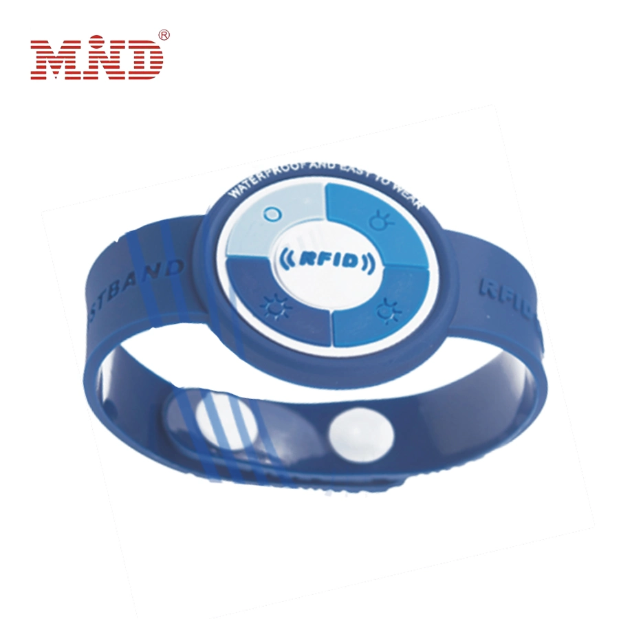 Custom Logo Design Items China Personalized RFID Lf Hf Silicone Wristbands