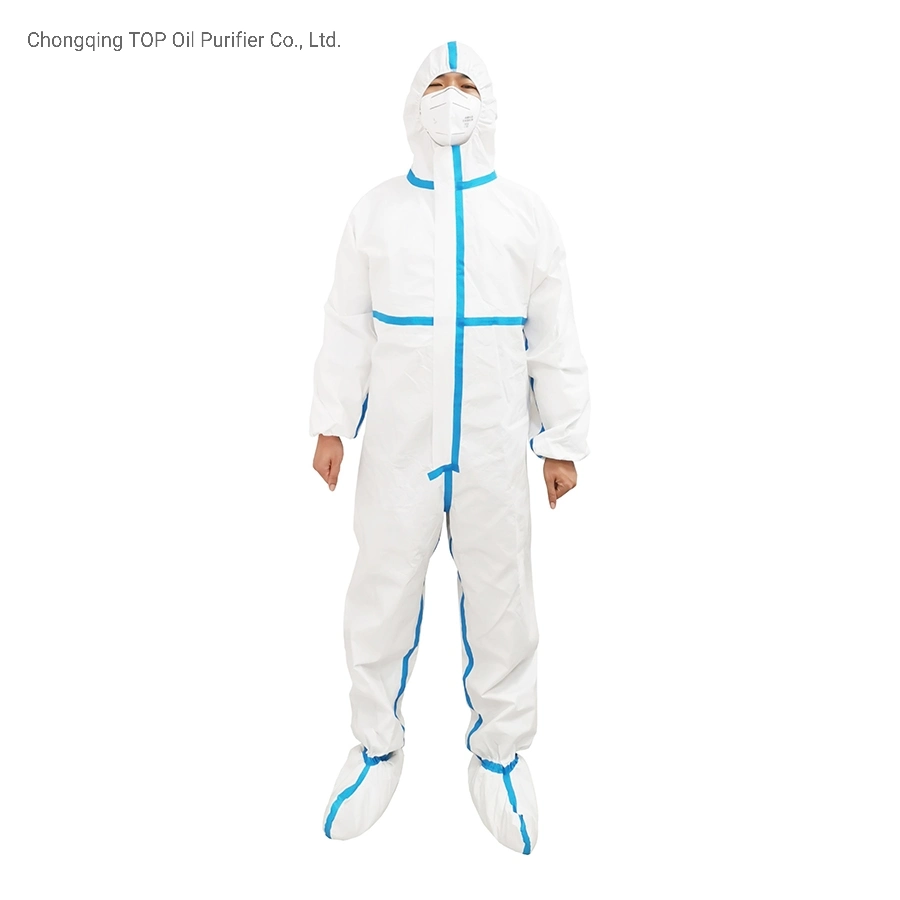 Personal Medical Protective Wear Men and Women Overalls White Non-Woven Hospital Clothes