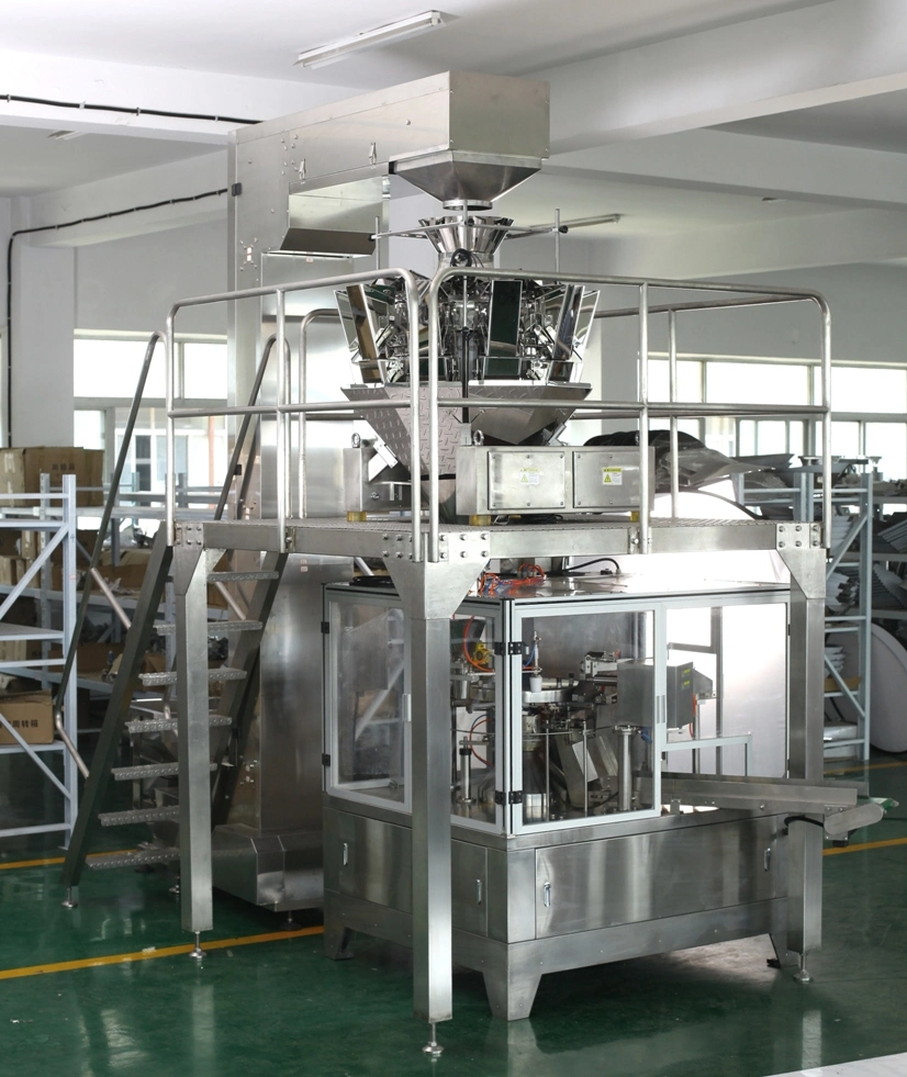 Automatic Nut Pouch Food Doypack Multihead Weighing Weigher Premade Bag Granule Packing Doy Multi-Function Packaging Machines