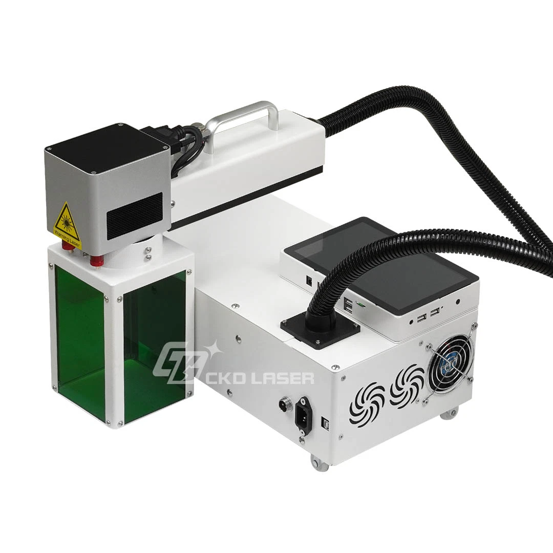 Laser Moving Marker for Marking Engraving Big Uneven Metal Without Touching