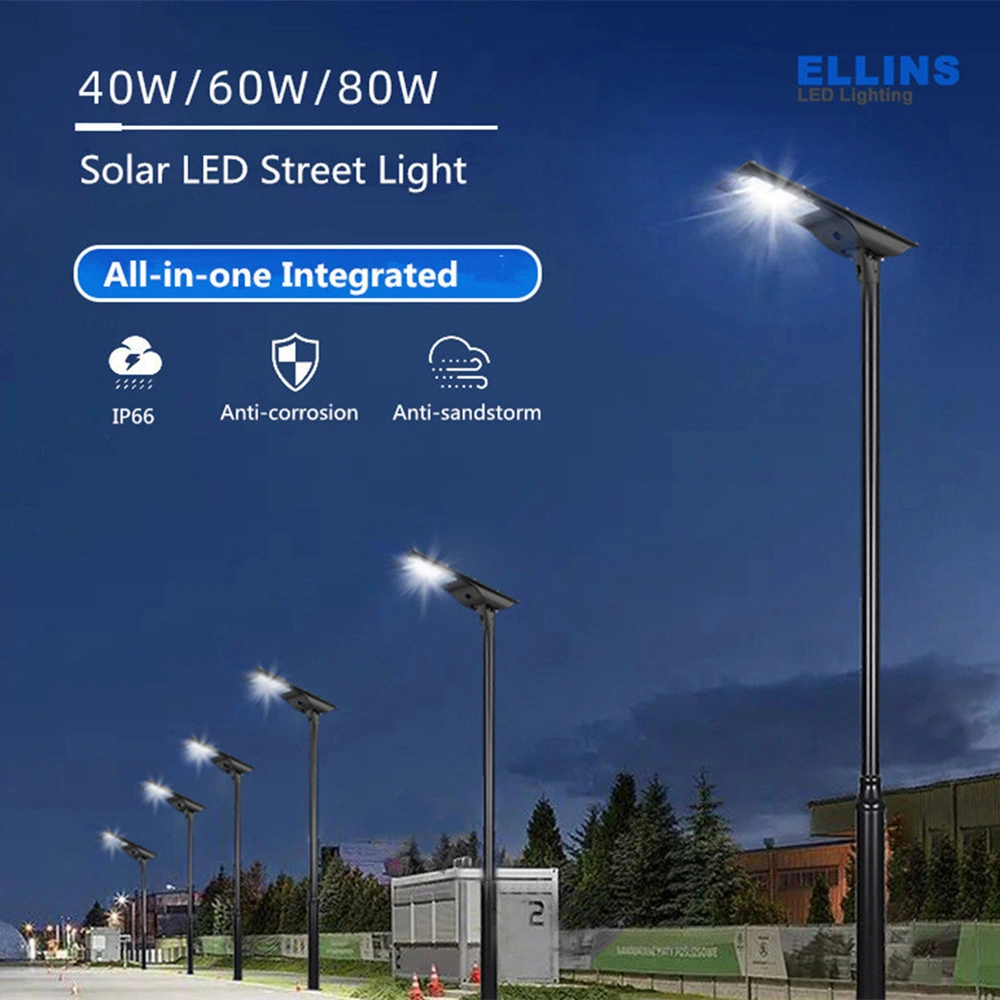 Outdoor Solar Energy MPPT Solar Powered LED Street Light for Road Park Lawn Project