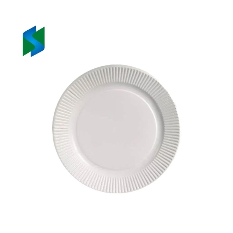 Josun Plastic-Free Disposable PLA Paper Plates Biodegradable Round Paper Plate for Household