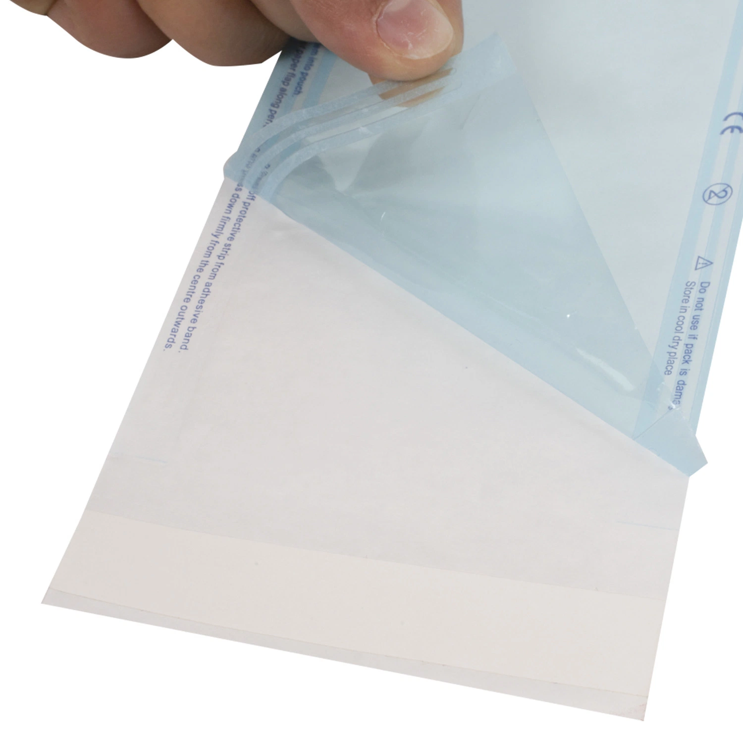 Autoclave stérile plate en plastique sachets de stérilisation Rouleaux Produits dentaires jetables d'alimentation du rabatteur