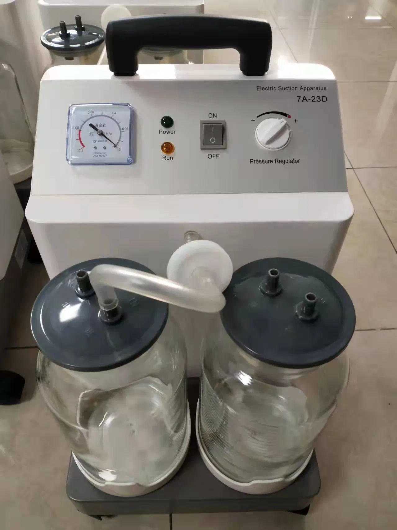 China Wheel Type Electric Suction Apparatus Electric Medical Suction Device