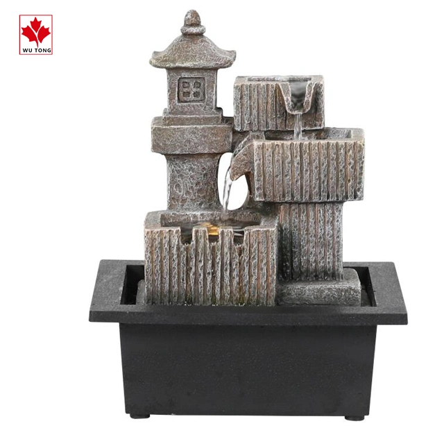 Wholesale/Supplier Resin Tabletop Fountain Indoor Desktop Water Fountain Home Decoration