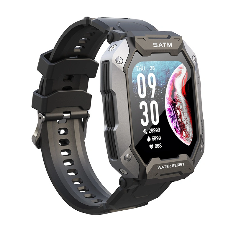 Heart Rate Blood Oxygen Outdoor Waterproof Deportes de tres-proof Reloj inteligente Pulsera