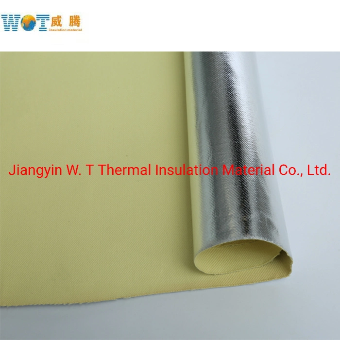 Waterproof Durable Aramid Cloth Fabric with Transfer Aluminum Foil Jacket