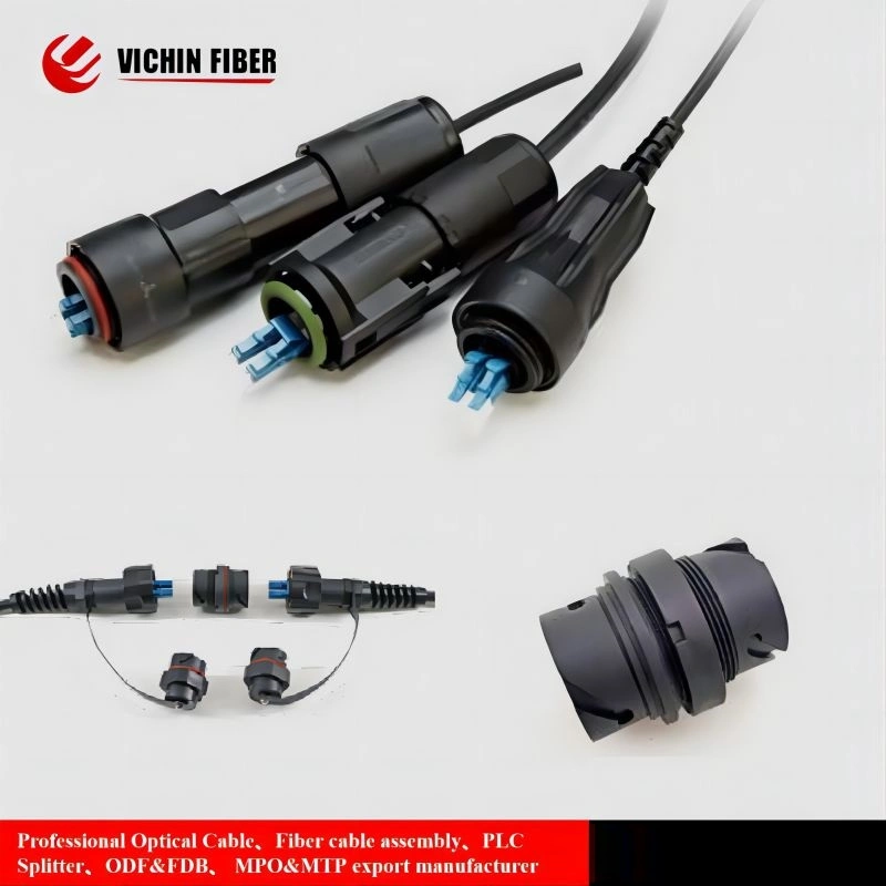 Outdoor Ftta Multi-Mode Om2 4.8mm Cpri Dlc Connector Fiber Optic Jumper