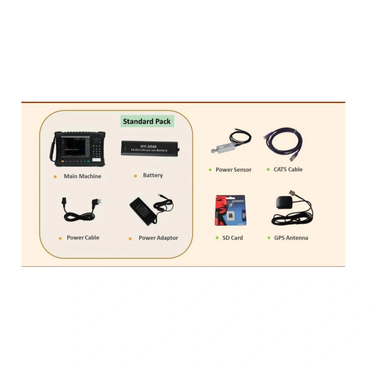 Analisador de espectro em tempo real portátil Ceyear 4024ca 9kHz-9GHz de banda larga de grande dimensão