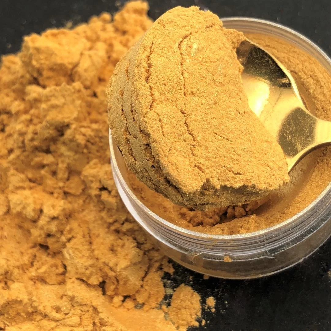 Perlmutt Pigmente P800 Gold Luster Effekte Bright Gold für Kunststoff Mica Powder 300 Kosmetische Beschichtung Pulver Auto Malerei