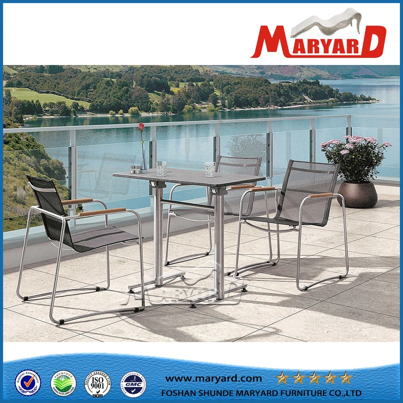 Luxury Stainless Steel Mesh Outdoor Furniture Table Chair