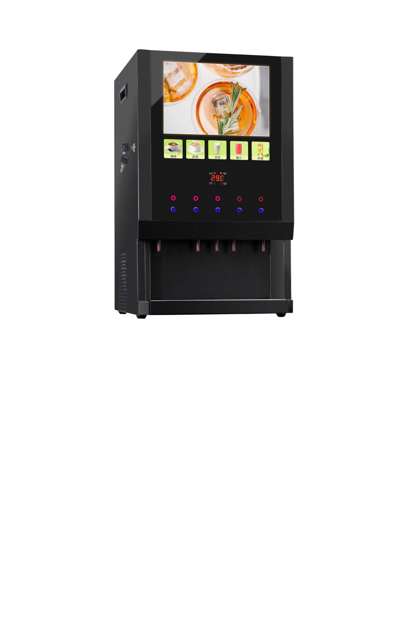 High quality/High cost performance Coin Note Heating Water Maker Tea and Coffee Vending Machine