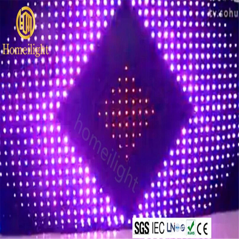 Hot Sale P18cm LED Series Imported Lamp Bead Video Curtain for Disco Club