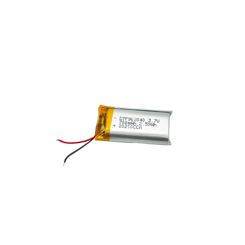 Single Cell 902040 3.7V Polymer Lithium-Ion Chargeable 700mAh Li-ion Polymer Battery