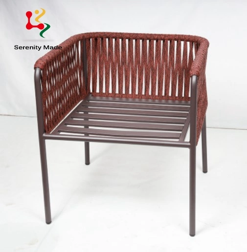 Custom Made Modern Style Patio Outdoor Garden Furniture Rope Weavinq Outdoor Leisure Dining Sofa Chair