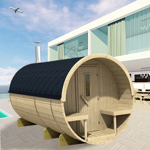 Durable sauna traditionnel construit pour durer à l'extérieur