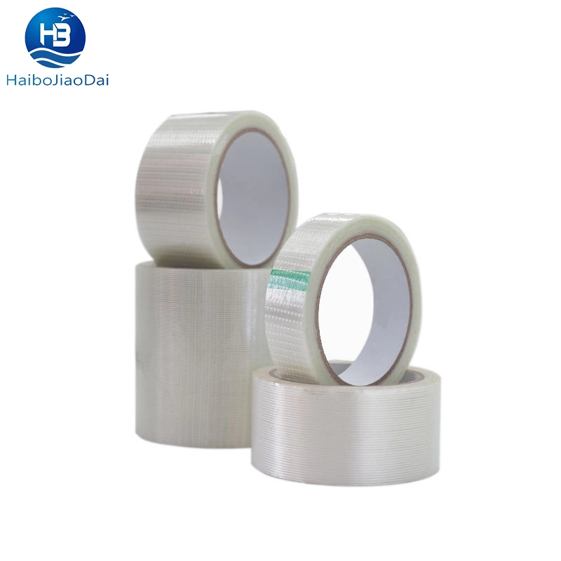 Clear Fiberglass Reinforced Filament Strapping Tape Used for Decorative Packaging of Metal and Wood