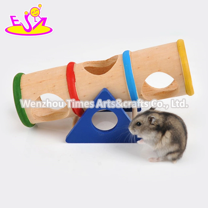 منتجات جديدة في الداخل الحيوانات الصغيرة مضحكة زحف لعبة الحيوانات الأليفة خشبية Seesaw W06f028