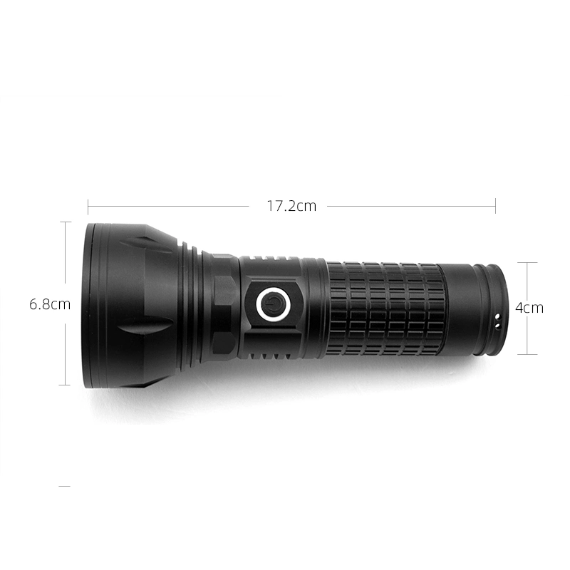 Aluminium Material USB Rechargeable LED Flashlight