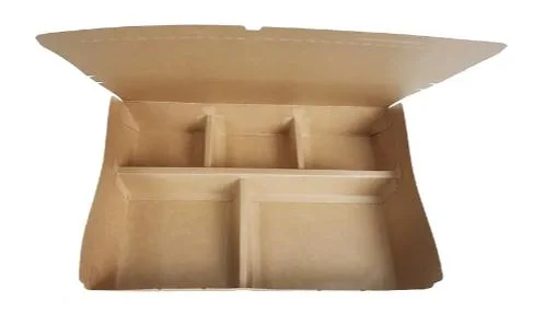 Fast Food Containers Custom Printed Kraft Lunch Fast Food Paper Box