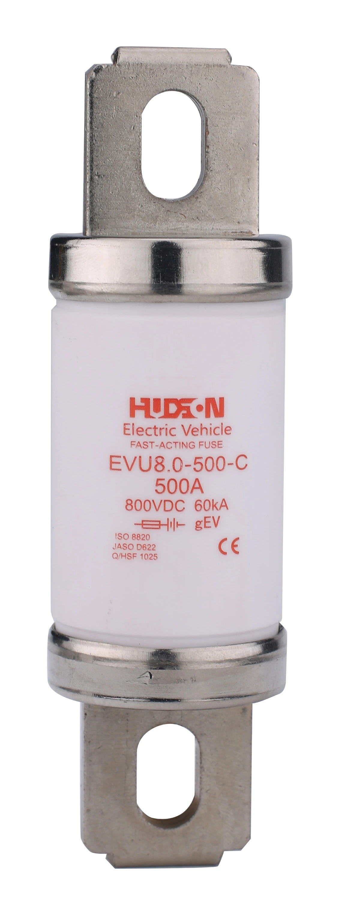 Fusible de CC de la batería del EV 500Vdc Alimentación de la serie de fusibles tubulares 80A 120A 700A 500A 600A 200A