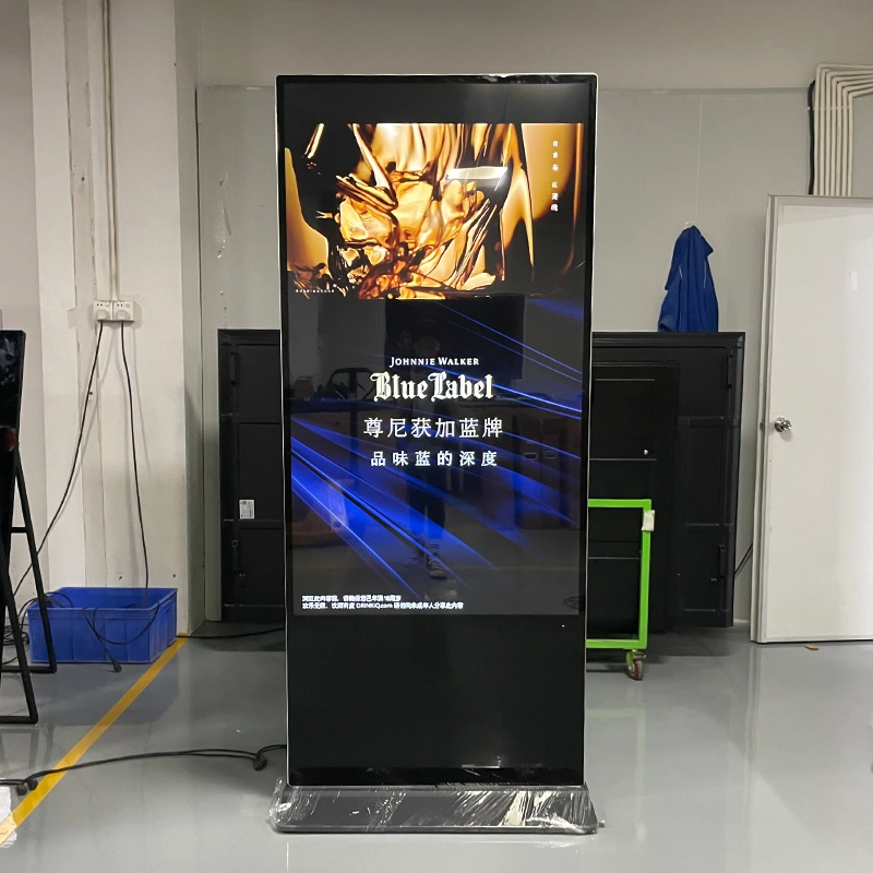 Floor Standing 65 Inch LCD Screen Kiosk 1920X1080 LED Screen Mall LCD Advertising Player Digital Advertising Display