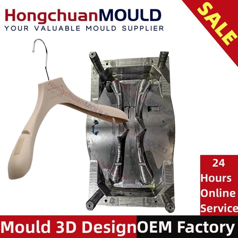 Customize Plastic Injection Mould for ABS PS Plastic Notched Clothes Hanger