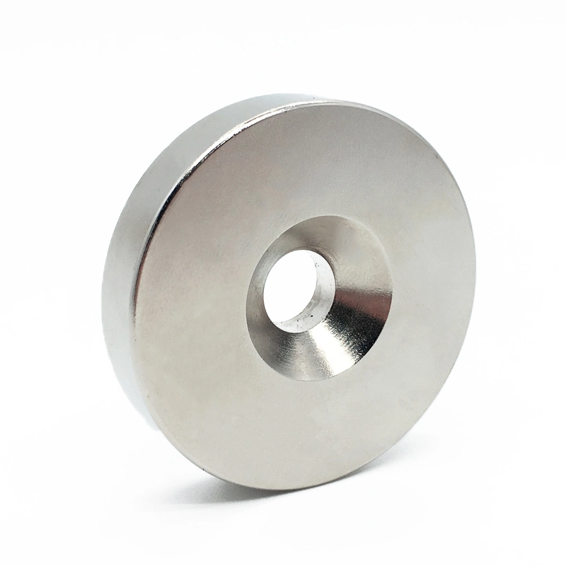 High quality/High cost performance  Radial Ring Magnet Magnet with Screw Hole Countersunk