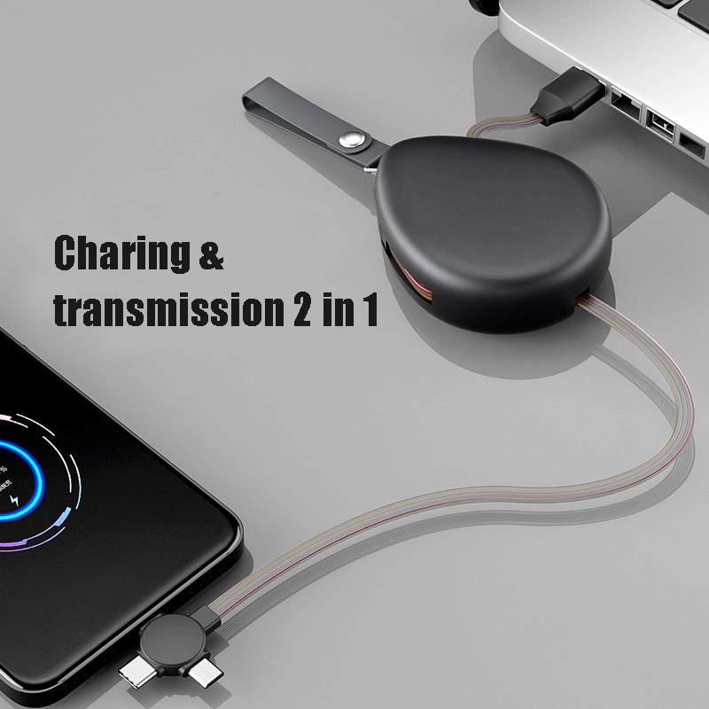 3in2 Fast Charging 3A USB C Cable 3 in 1 Micro USB Type C Connector Charger Charging Cable