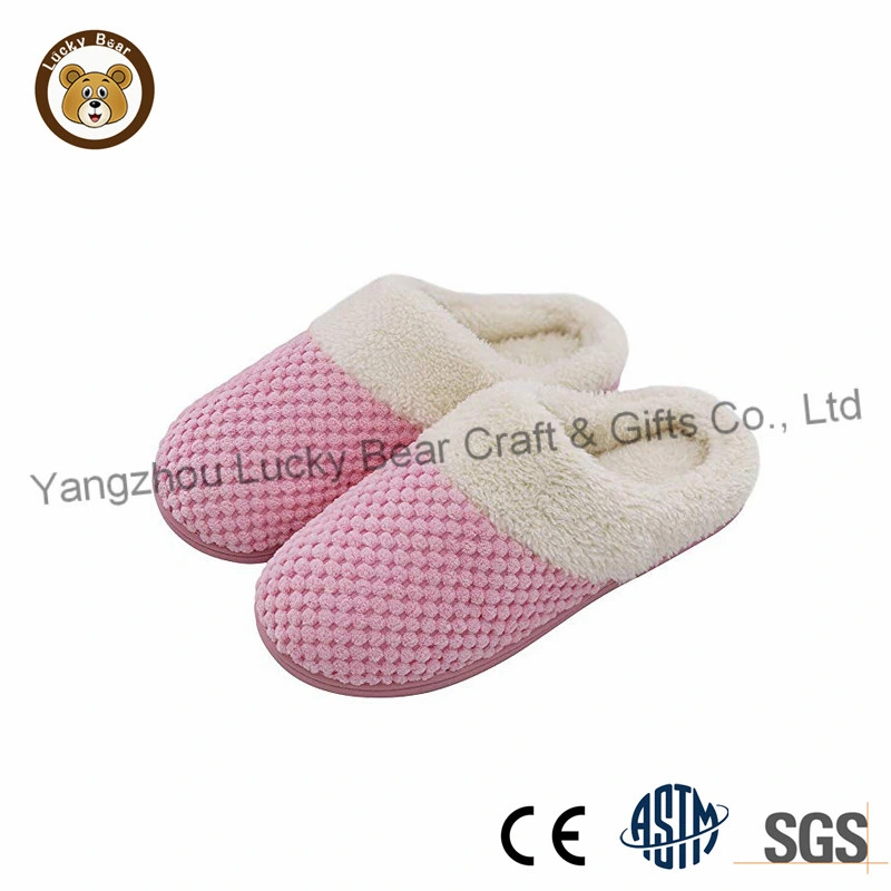 Hotsale Winter Shoes Soft Plush Comfortable Warm Indoor Flat Slipper for Men and Women