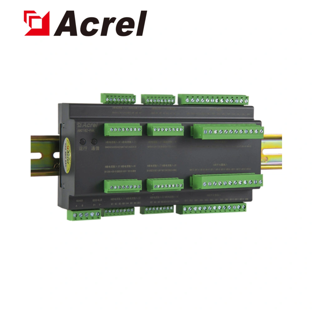 Acrel Amc16z-Fak48 DIN 35mm Rail Multi-Channel Energy Meter Power Meter Monitor Active Switch Status Used in Oulet Cabinet