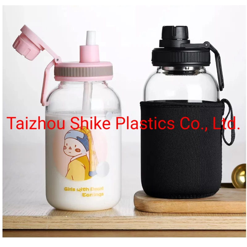 Unbreakable Eco Friendly Portable Travel Transparent Glass Water Bottle